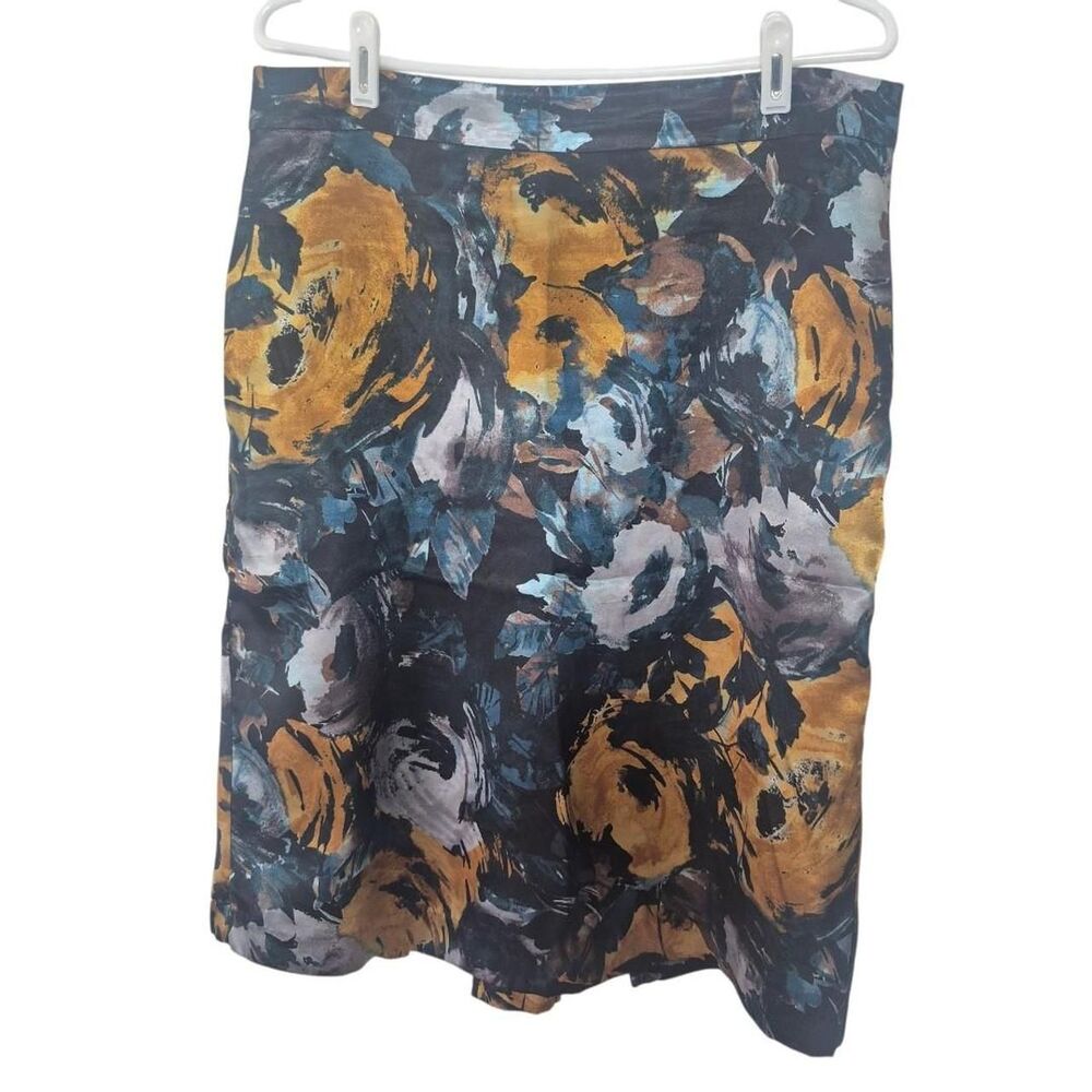 Jaclyn Smith Jacquard Print Midi Skirt Y2K Size 10